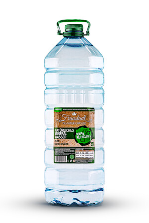 Fraustadt mineral water 100% PET recycling