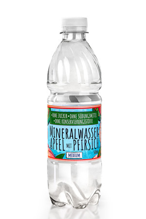 Mineral Water with a natural aroma without sugar, sweeteners and preservatives - Apple and Peach